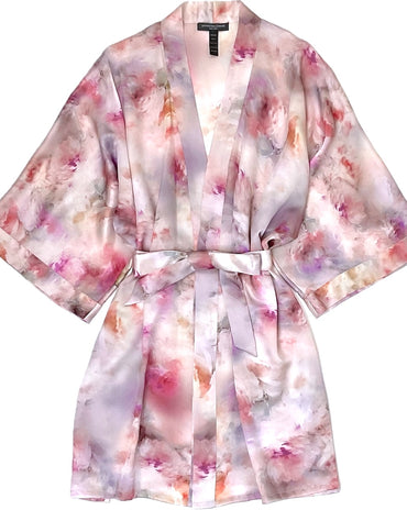 Silk Classic Short Kimono Heavenly Blossoms