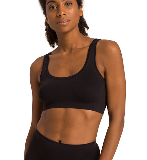 Touch Feeling Crop Top Black