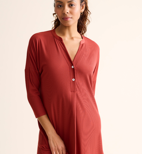 Dolman Nightshirt Chili Rib
