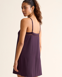 Tuxedo Slip Chemise Vino