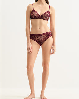 Châtaigne Full Cup Bra Burgundy