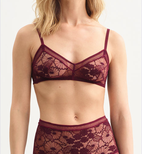 Acacia High-waisted Brief Burgundy