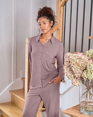 Long Pj Set Cappuccino