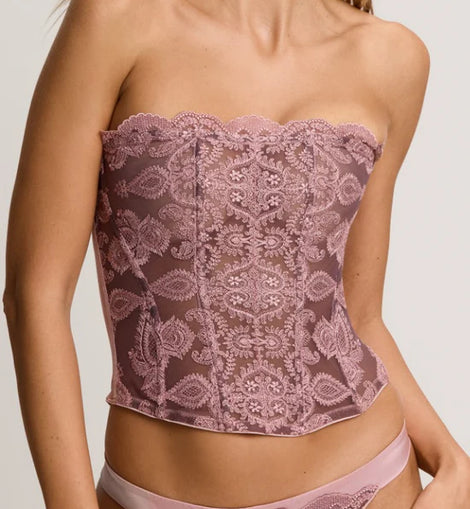 Porcelain Strapless Bustier Vintage Pink