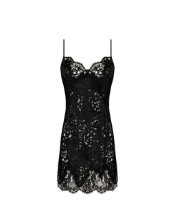 DRESSING FLORAL Babydoll Black