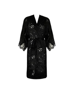 DRESSING FLORAL Robe Black