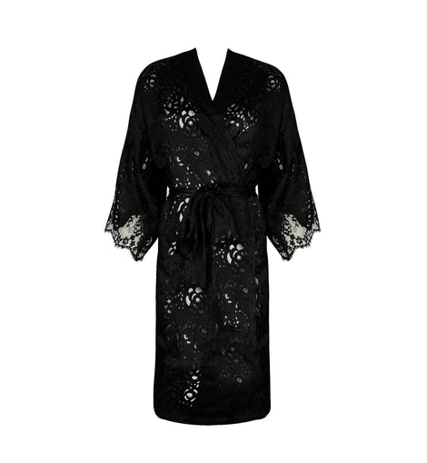 DRESSING FLORAL Robe Black