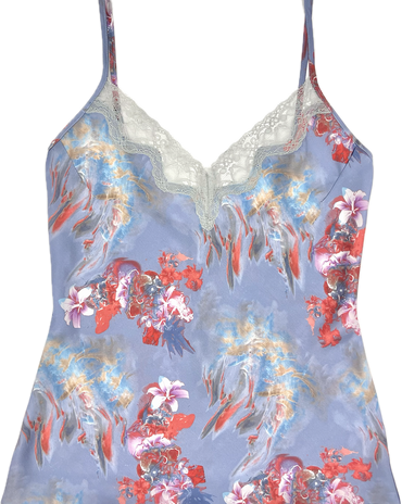Cami & Tap Shorts Set Feather Flowers