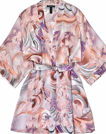 Silk Classic Short Kimono Mirage