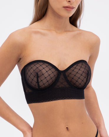 Cosmo Strapless Bra Black