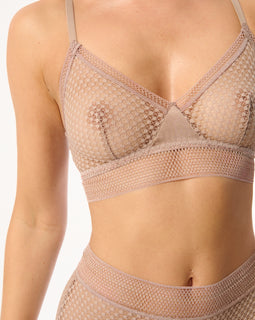 Bella Soft Cup Triangle Bra | Vintage Rose