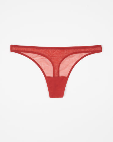 Bare Minimal Triangle Bra Crimson