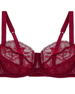Simone Red Balcony Bra
