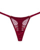 Simone Silk & Lace Thong Red