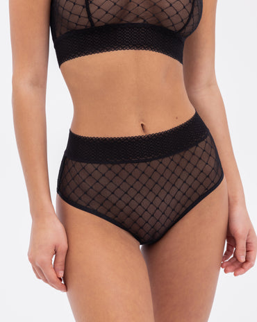 Cosmo High Waisted Brief Black