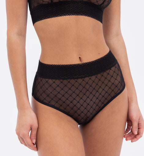 Cosmo High Waisted Brief Black