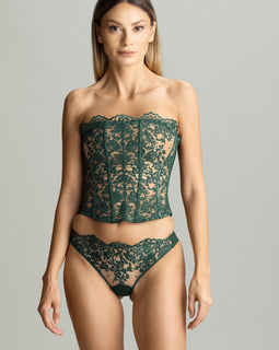 Royal Jewel Bustier Green