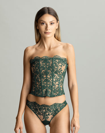Royal Jewel Bustier Green