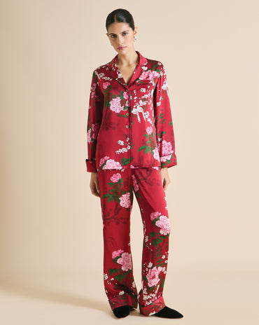 Lila Tardieu Red Floral Pajamas