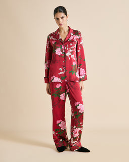 Lila Tardieu Red Floral Pajamas