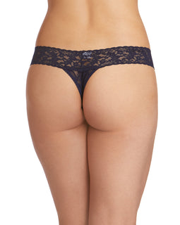 Rolled Signature Lace Low Rise Thong