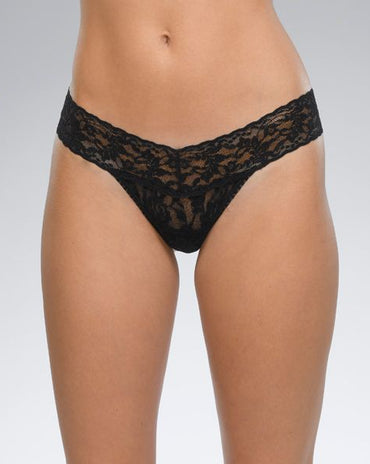 Rolled Signature Lace Low Rise Thong