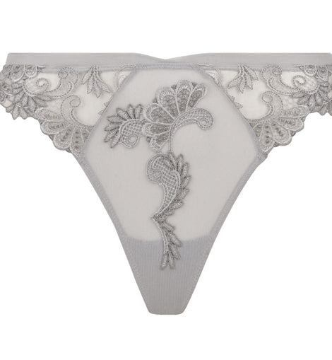 Dressing Floral Thong Silver